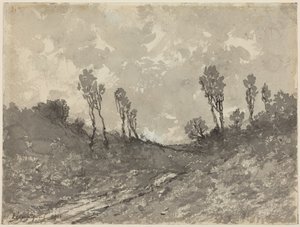 Droga w Hérisson autorstwa Henri-Joseph Harpignies