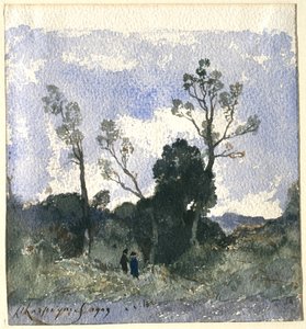 Leśny krajobraz autorstwa Henri-Joseph Harpignies