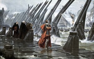 Kardynał Richelieu na murze w La Rochelle autorstwa Henri Paul (after) Motte