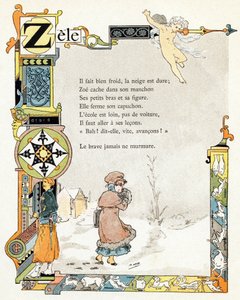 Ilustracja do "Alfabetu dobrych przykładów", ok. 1890 r. (rycina)