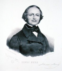 Henri Herz (1803-88) (grawerowanie) autorstwa Henri (after) Grevedon