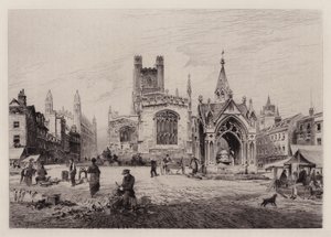 Cambridge: Market Hill (akwaforta)