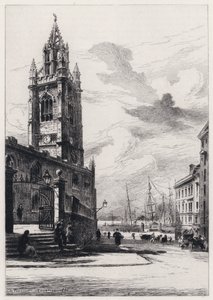 Kościół św. Mikołaja w Liverpoolu (akwaforta)