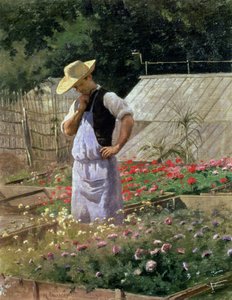 Zakątek Ogrodu Różanego w Bagatelle autorstwa Henri Adolphe Laissement