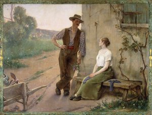 Para chłopska na folwarku, 1889