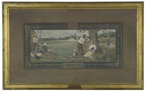 Szkic do sali ślubów ratusza dzielnicy 14: Macierzyństwo, w 1889 r. (olej na płótnie)