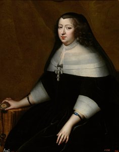Portret Anny Austriackiej (Austria) (1601-1666) - autorstwa Henri Beaubrun (1603-1677), ok. 1659 - Olej na płótnie
