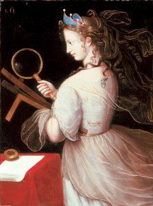 Portret Marie-Charlotte de la Tremouille, księżnej Saxe-Iena, ubranej jako alegoria Geomtery