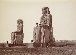 Teby, Kolosy Memnona, 1870.