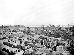 Wieś w Karnaku, Nubia, Egipt, 1887