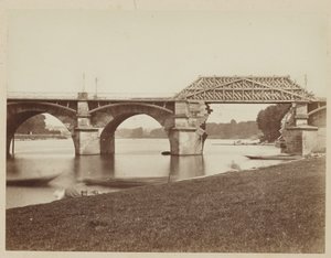 Le Pont de Saint Cloud Ranskan ja Preussin sodan jälkeen autorstwa Henri Bevan