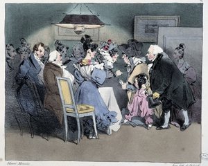 Wizyty - w „Paryskich szkicach” Henri Monniera, wyd. Delpech, Paryż autorstwa Henri Bonaventure Monnier