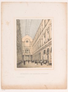 Wnętrze Galerii Królewskich Saint-Hubert w Brukseli Intérieur des galeries St. Hubert (tytuł na obiekcie)