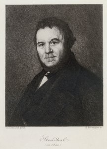 Portret Marie-Henri Beyle, zred. Stendhal 1783-1842 w ​​1840 r. autorstwa Henri Bérengier