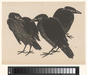 Trzy wrony autorstwa Henri Charles Guérard
