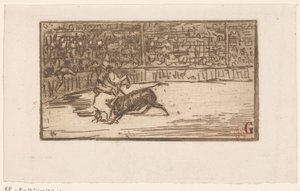 Torreador na arenie autorstwa Henri Charles Guérard