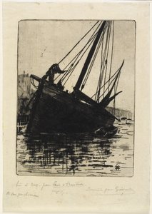 Osamotniony, ok.1888 autorstwa Henri Charles Guérard