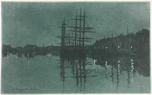 Basen w Dieppe autorstwa Henri Charles Guérard