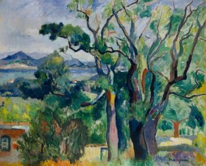 Zatoka Saint-Tropez autorstwa Henri Charles Manguin