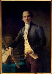 Portret astronoma Jean Baptiste (Jean-Baptiste) Joseph Delambre (1749-1822) - Obraz Henri Coroenne (1822-1909) - Paryż, Musee De l