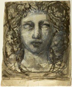 Studium kobiecej głowy (recto); Klasyczna męska głowa (verso)