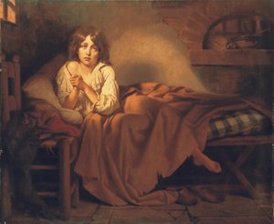 Delfin Ludwik XVII w więzieniu świątynnym, 1851
