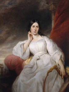 Portret śpiewaczki operowej Marii Malibran-Garcia 1808-1836, jako Desdemona, 1830.
