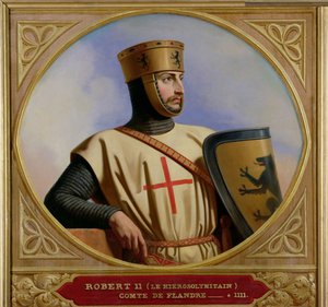Robert II le Jerusalem, hrabia Flandrii (zm.1111) 1843 autorstwa Henri Decaisne