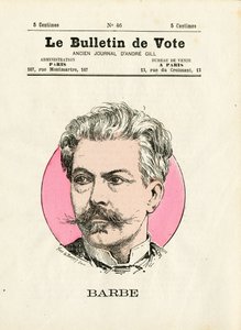 Karta do głosowania 2. seria, satyryczne w kolorach: broda - ilustracja autorstwa Henry