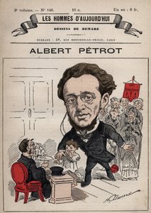 Karykatura Alberta Petrota z lat 1837-1897 z „Les Hommes d