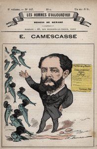 Karykatura Jeana Louisa Ernesta Camescasse (1838-1897) Prawnik, polityk francuski - z 