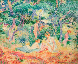 Le Bois lub Nu sous bois, 1906-1907. autorstwa Henri Edmond Cross