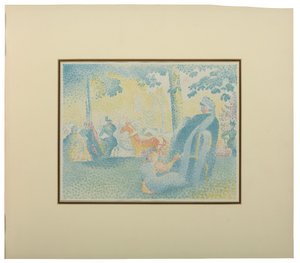 Les Champs Elysees, z Pan, 1898 autorstwa Henri Edmond Cross