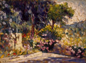 Ukwiecony taras autorstwa Henri Edmond Cross