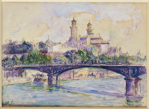 Sekwana przed Trocadero autorstwa Henri Edmond Cross