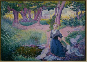 Praczka, 1895-96 autorstwa Henri Edmond Cross