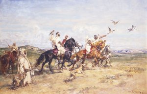 Pogoń za sokołem; Polowanie na sokoła, 1923