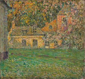 drzewa kwitnące; kwitnące drzewa autorstwa Henri Eugene Augustin Le Sidaner