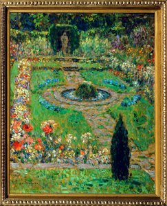 Hampton Court (obraz na płótnie) autorstwa Henri Eugene Augustin Le Sidaner