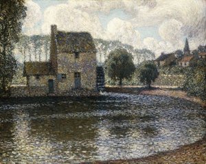 Szary Wiatrak; Le Moulin Gris autorstwa Henri Eugene Augustin Le Sidaner