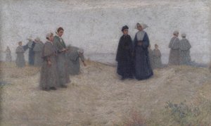 Promenada Sierot, 1888 autorstwa Henri Eugene Augustin Le Sidaner