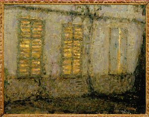 Zamknięte okiennice (obraz na płótnie) autorstwa Henri Eugene Augustin Le Sidaner