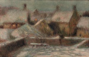 Wieczór śnieżny, c1901