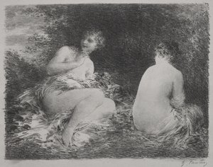 Kąpiących się autorstwa Henri Fantin-Latour