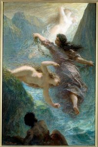Dziewczyny z Renu. Pastel Henri Fantin Latour (Fantin-Latour autorstwa Ignace Henri Jean Fantin Latour