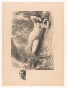 Andromeda przykuta do skały w wodzie Andromede autorstwa Ignace Henri Jean Fantin Latour
