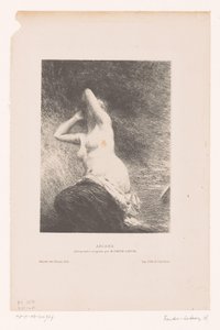 Ariadne pozostawiona na wyspie Naxos Ariane (tytuł na obiekcie) autorstwa Ignace Henri Jean Fantin Latour