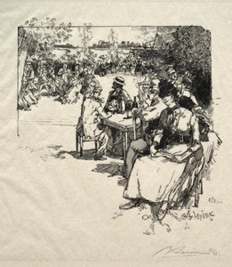 Bal w Point du Jour autorstwa Ignace Henri Jean Fantin-Latour