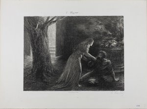 Debiut Walkirii autorstwa Ignace Henri Jean Fantin-Latour