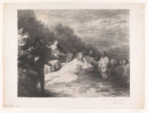 Faust i Mefisto widzą Helenę z Troi Helene autorstwa Ignace Henri Jean Fantin Latour